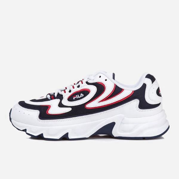 Fila Volante 98 Men's Lifestyle Shoes - White/Navy/Red,NZ 934-61039